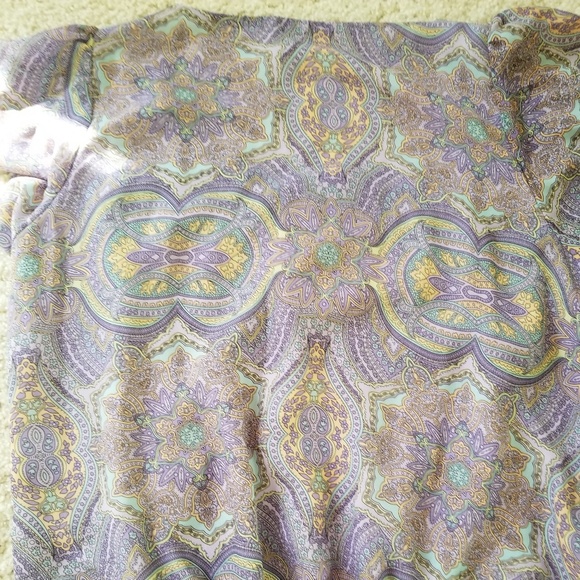 Lot of 2 Apt 9 XL Paisley blouses - Picture 5 of 6